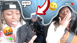 OPENING MY FIANCE WINDOW WHILE GOING THROUGH THE CAR WASH PRANK! *SUPER FUNNY* #prank #reaction