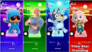 Pocóyo 🆚 Blippi 🆚 Bluey Bingo 🆚 Super JoJo .🎶 Who Is Best????