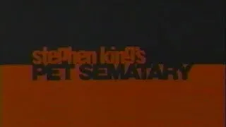 1989 Pet Sematary TV spot