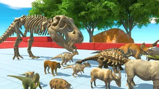 Escape from Skeleton T REX -Animal Revolt Battle Simulator