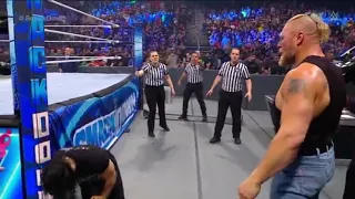 WWE SMACKDOWN BROCK LESNAR DESTROY ROMAN REIGNS 10/22/21