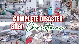 AFTER CHRISTMAS CLEAN WITH ME | MESSY HOUSE TRANSFORMATION | COMPLETE DISASTER CLEANING