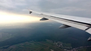Evening landing [Onboard] Germanwings Airbus A319 landing ✈️ Vienna Airport