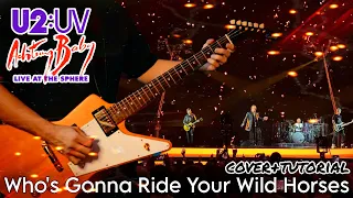 U2 - Who's Gonna Ride Your Wild Horses (Guitar Cover/Tutorial) Live The Sphere Backing Track Helix
