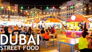 DUBAI Street Food 2023 |4K| Al Rigga Night Market Walking tour 🇦🇪