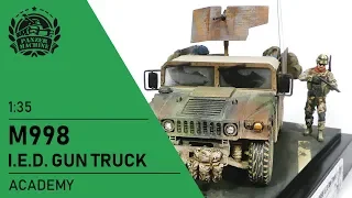 M998 I.E.D. GUN TRUCK [Academy 1:35] Full painting and weathering process