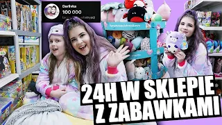 24H W SKLEPIE Z ZABAWKAMI 💜 CHALLENGE 💜 SPECJAŁ NA 100 000 💜 CZY WYKONAMY WSZYSTKIE ZADANIA?