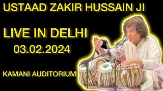 Ustaad Zakir Hussain ji, 03.02.2024 Live Performance in Delhi 🙌