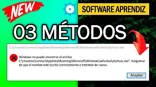 Cómo SOLUCIONAR ❌ "Windows no puede encontrar el Archivo" ❌ error [TODO.exe .msc .etc]