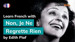 Edith Piaf - Non, Je Ne Regrette Rien (Lyrics / Paroles English & French)