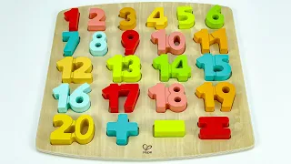 Best Learn Shapes, Numbers and Counting 1 - 20 | Preschool Toddler Learning Toy Video