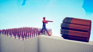 100x SPIDER MAN + GIANT vs EVERY GOD - TABS | Totally Accurate Battle Simulator 2022