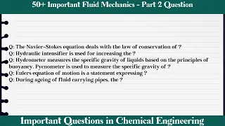 MCQ Questions Fluid Mechanics - Part 2 with Answers