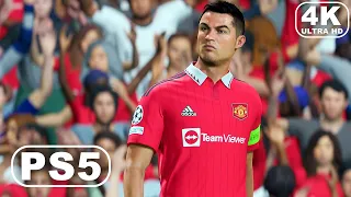 FIFA 23 PS5 - Manchester United vs PSV Eindhoven | UEFA Champions League Group Stage (4K ULTRA HD)