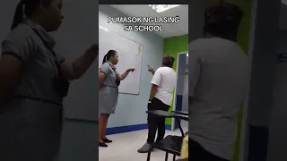 STUDYANGTENG Lasing Pumasok sa school si Mam ang  Natripan.