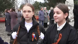 Митинг, посвященный 79 годовщине Великой Победы, у мемориала воинской славы 4-го городского кладбища