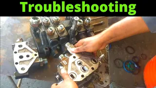 Troubleshooting and repairing of main hydraulic control block | Hydraulic control valve repair