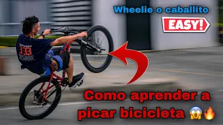 COMO PICAR EN BICICLETA😱👌 (WHEELIE O CABALLITO) / ESCOBAR.RIDER