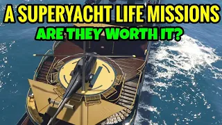 GTA Online - I did all the Super Yacht Missions on Double Money & RP