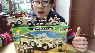 Cobi 2255 Horch Staff Car North Africa Limited Edition Chinese review