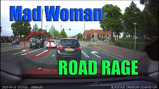 Bad Drivers, Road Rage and Driving Fails on Dashcam - The one with the mad woman #7 2019