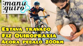 Coluna muito travada hérnia de disco - Ciclista na Quiropraxia - Manu Quiro