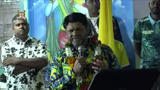 Fijian Attorney-General Aiyaz Sayed-Khaiyum chief guest at the Solovi Mariamman Temple.