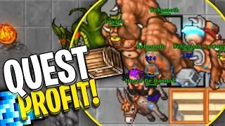 ❤️Tibia | HACIENDO QUEST PARA PROFIT! | FREEMIUM T2🤑 #4 - Hegal