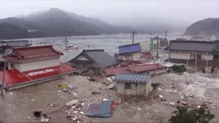 2011 Japan Tsunami - Ogatsu Town. (Full Footage)