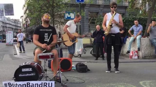 Nirvana, Smells Like Teen Spirit (cover) - Busking in the Streets of Brussels, Belgium