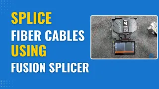 A 16 year old explains how to Splice Fiber Cables using a Fusion Splicer