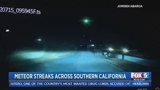 Meteor Streaks Across Southern California