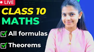 Class 10 All Math Formulas and Theorems in *1 VIDEO* 🔥😱 Don't Miss This !!