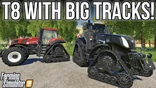 NEW MODS FS19! New Holland T8 w/Massive Tracks All Around! (9 Mods) | Farming Simulator 19