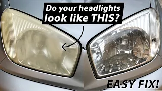 How to fix hazy yellowed headlights