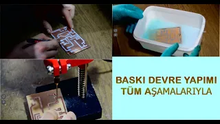 Evde Ütü ile Baskı Devre Yapımı(Tüm aşamalarıyla) Baskı devre nasıl yapılır ? printed circuit making