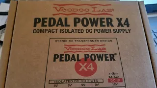 VooDoo Lab Pedal Power X4 - Unboxing and Demo