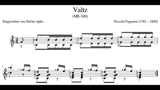 Paganini - Waltz in C Major, MS. 100 (Sheet Music)