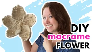 Macrame Flower Pattern Tutorial // EXTRA LARGE!