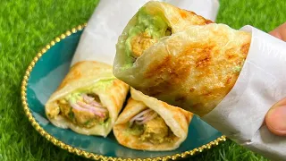 Chicken Malai Tikka Rolls | Chicken Paratha Roll | Smoky Chicken Malai Rolls