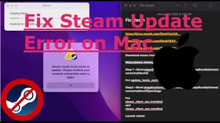 Fix Steam Update Error on Mac 2022