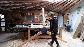 Rebuilding My Homemade Wind Turbine And Hand Carving Wooden Blades