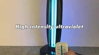 Remote control ultraviolet disinfection lamp
