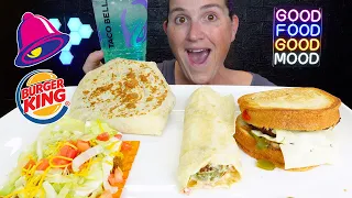 ASMR | Taco Bell & Burger King | NEW Items! | MUKBANG Eating Show