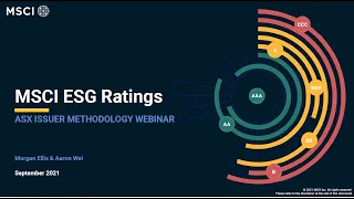 MSCI ESG Ratings methodology