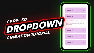 ✅ How to Animate Dropdown in Adobe Xd | adobe xd dropdown menu | Beekay