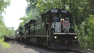 Classic GE B23-7s, Remote Controlled Switching, & Smoke! Chasing Finger Lakes Railway GC-2 5/23/24