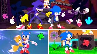 FNF Sonic Characters 3D Animation Test  Vs Gameplay.