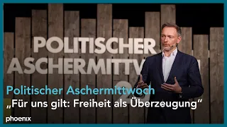 Rede von Christian Lindner zum Politischen Aschermittwoch am 22.02.23