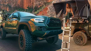 Camping across the country in a 2020 Tacoma TRD Pro & a rooftop tent